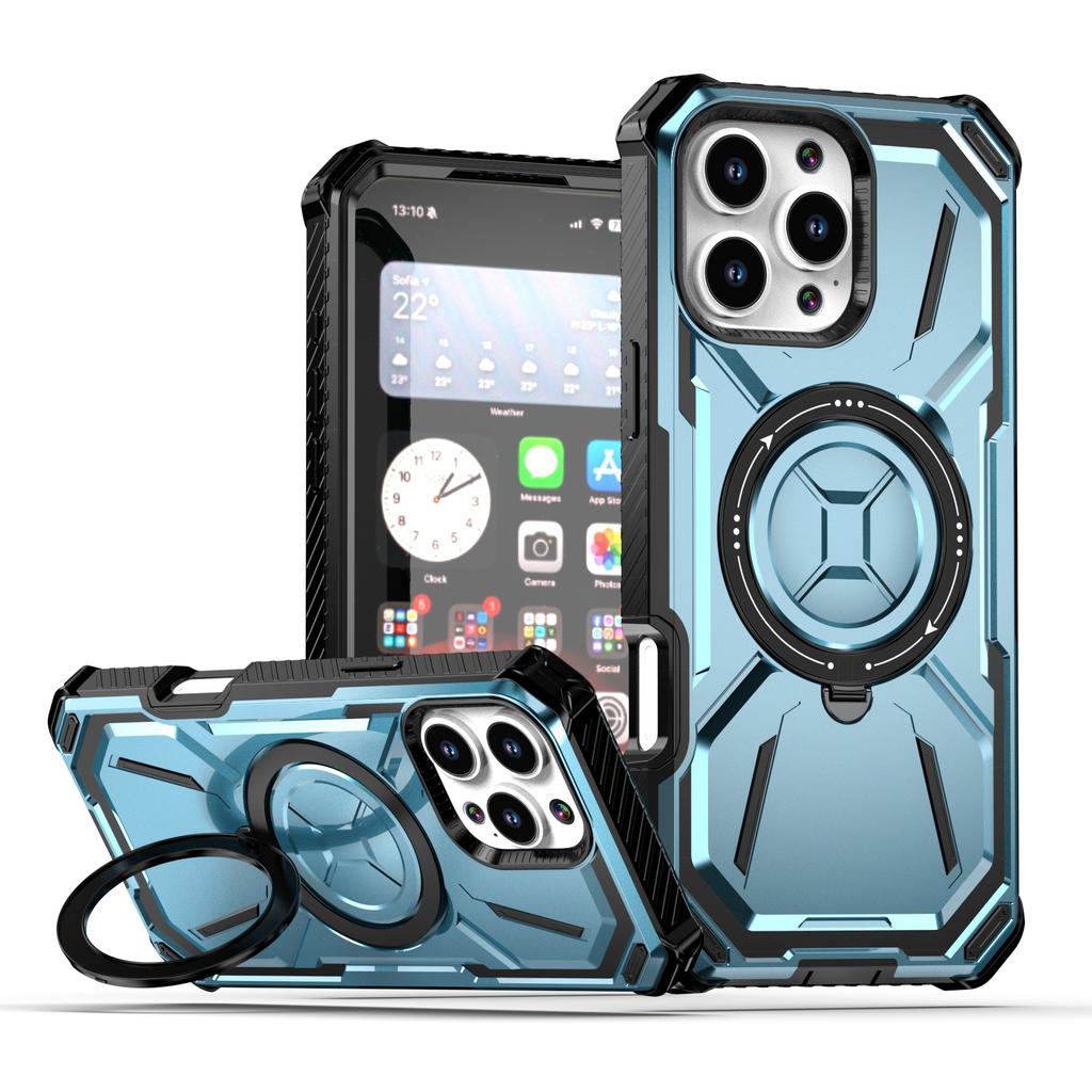 iPhone 16 Pro Max Gold Armor Case, magnetický kroužek, kompatibilní s 15 Pro, XR, 14, 11