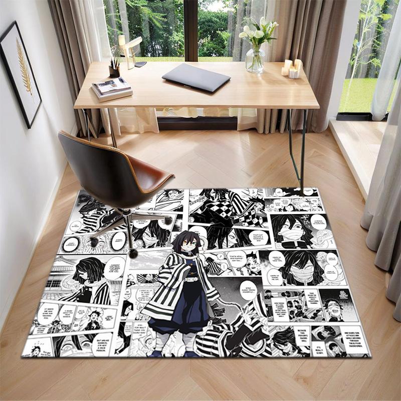 Japanese manga artist Koyoharu Gotouge's Demon Slayer carpet is suitable for living room and bedroom doormats office balcony decorative rugs H2