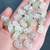 Natural Hetian Jade Four Seasons Beads & Bat Wushi Pai Lotus Seed Prayer Bracelet Pendant DIY Accessory