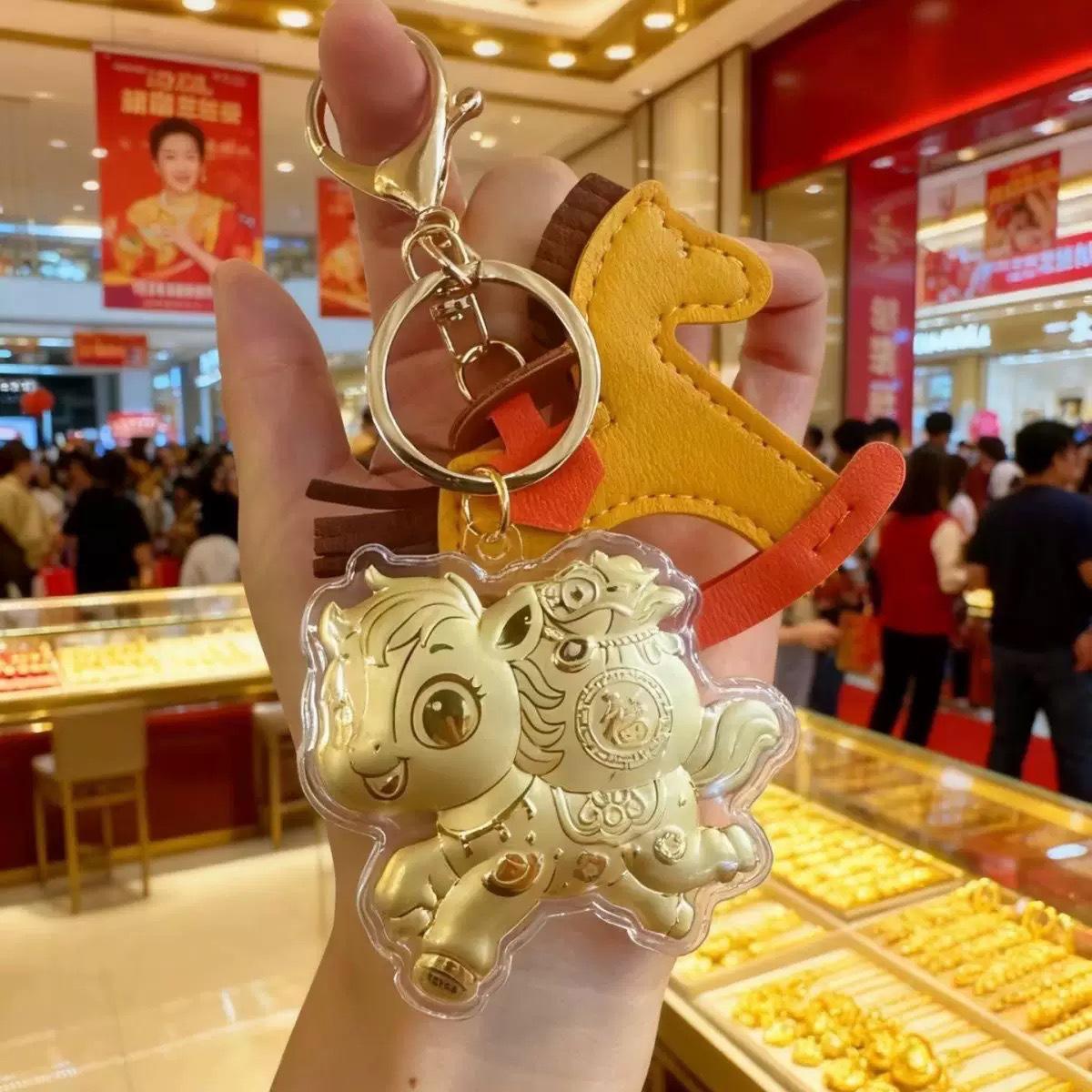 999 Pure Gold Lucky Money Bag Keychain Pendant - High-End Fashion Gift for Girlfriend