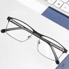 Quadratischer Rahmen Metall Herrenbrillengestell Brille Geschäftsbrille High-End Casual Style Brillengestell