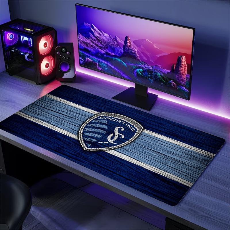 Sporting Kansas City Print Cushion Non-slip Laptop Tablet Big Mousepad XXL Mat Mini PC Playmat With Lock edge