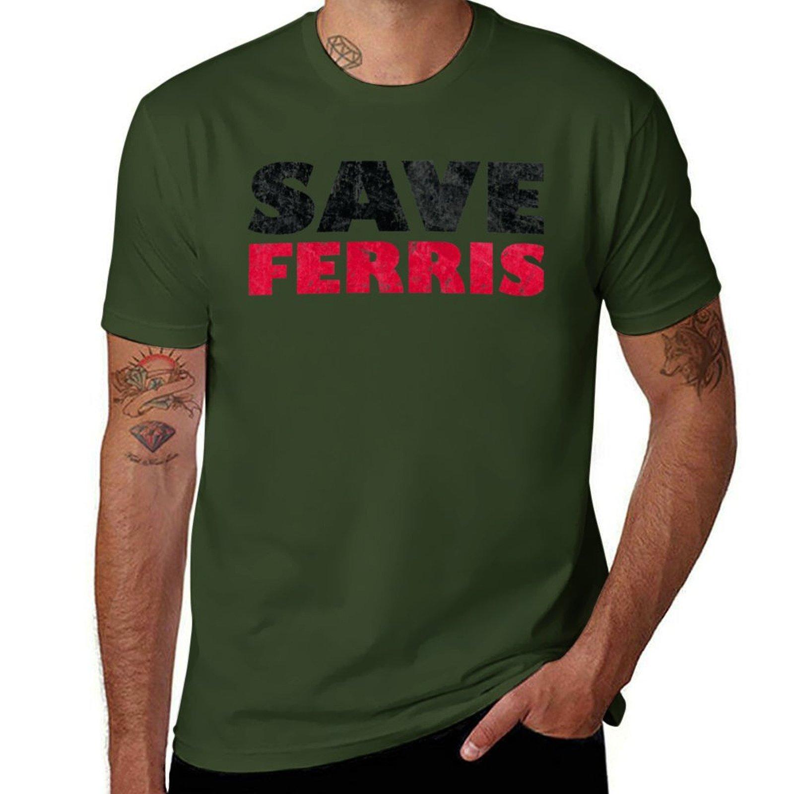 

Save Ferris Tshirt cute clothes for a boy animal prinfor boys Short sleeve tee mens t shirt 4XL