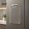 Magnetic Menu Board for Kitchen 12''x8'' Acrylic Planning Board, Clear Weekly Meal Planner, Home Organization Refrigerator Dry Erase Noteboard