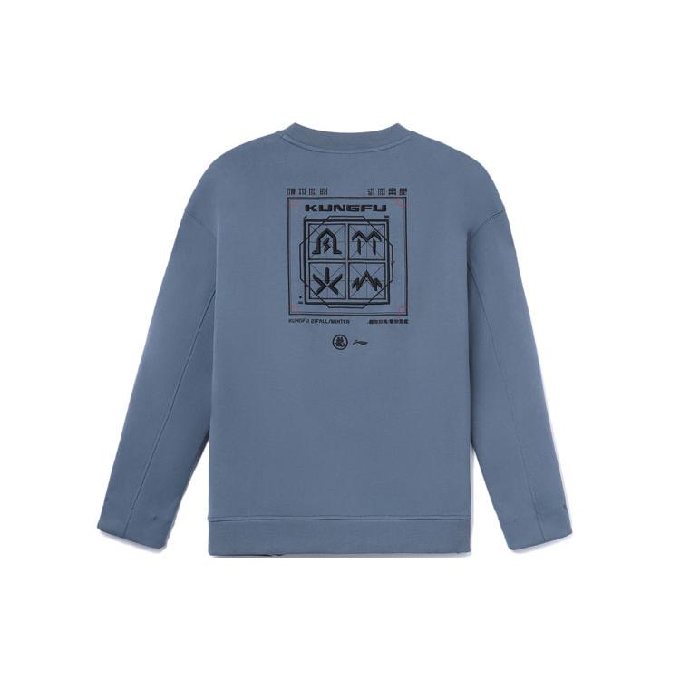 Li Ning Sweatshirt Unisex Slate Blue AWDRA15-1 XXL