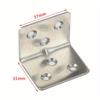 16 PCS Stainless Steel Corner Brace Duty Right Angle Bracket Metal Joint Bracket Shelf L Shape Bracket Shelves Furniture Cabinet