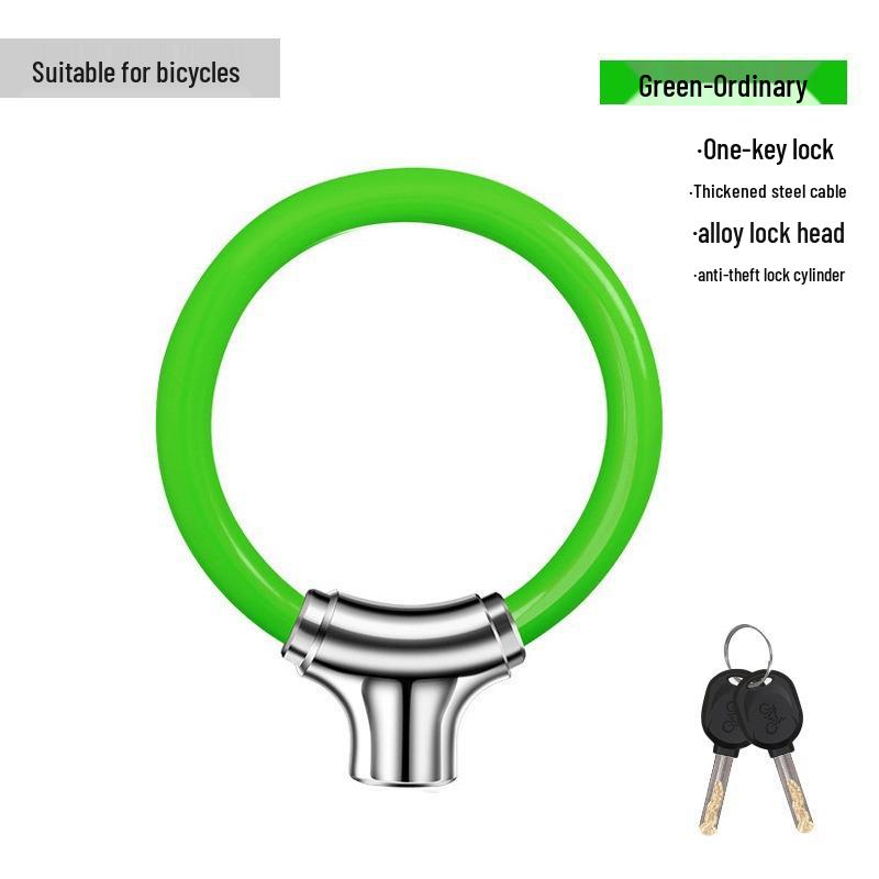 Anti-Theft Portable Bike & Skateboard Ground Lock with Electric Battery