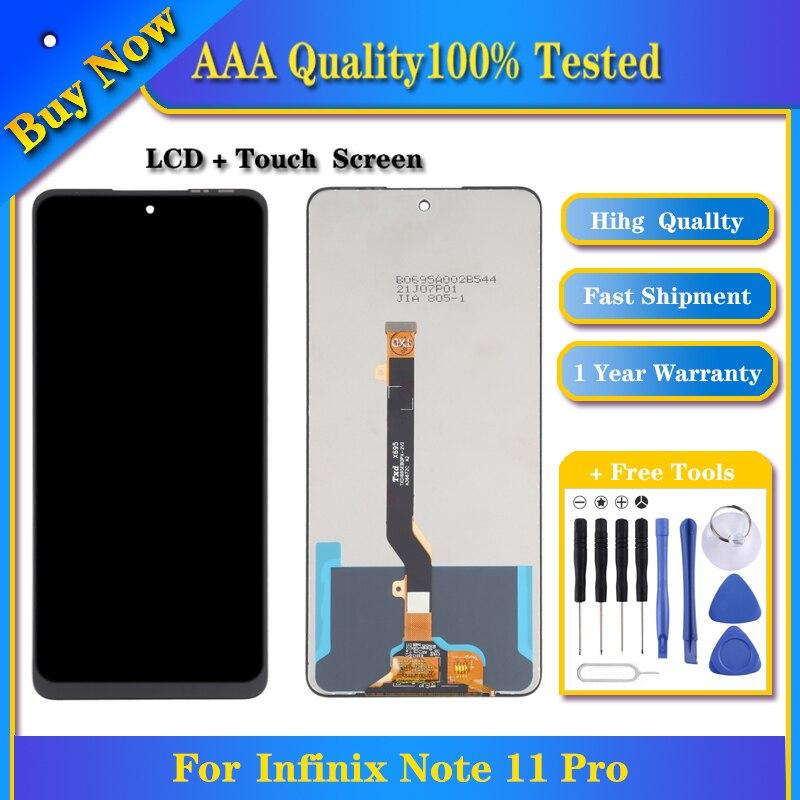 

100% протестированный TFT ЖК-экран для Infinix Note 11 Pro X697 с дигитайзером Полная сборка дисплея Сенсорные запасные части телефона