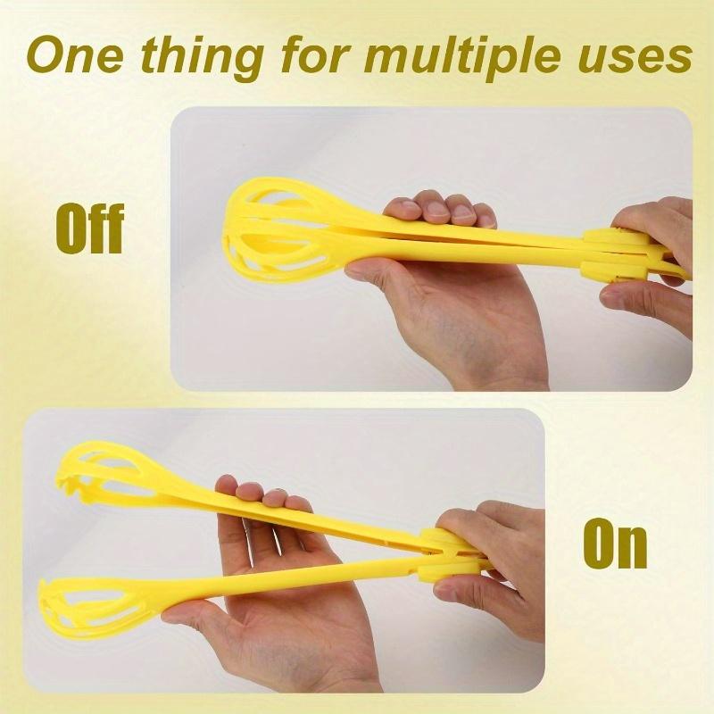 3-In-1 Multifunctional Egg Beater Egg Whisk Hand Mixer Milk Pasta Tongs Food Clips Mixer Manual Stirrer Kitchen Cream Bake Tool