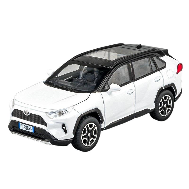 1/32 alloy Toyota RAV4 car toy model, exquisite desktop ornaments, best collection for car model enthusiasts, Halloween gifts
