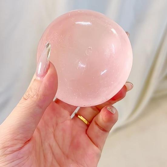 Yousheng  4Pcs Coconut Oil Squeeze Toy, Slow Rebound Stress Ball Set, Soothing Crystal Jelly Texture, for Improving Focus, Stress Relief During Study,