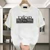 Patterned Print Short Sleeve 2026 Summer Short Sleeve Luxury Versatile Cotton Breathable Printed Tshirt Harajuku