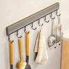 Kitchen Hook Frame, Non Perforated Wall Mounted Frame, Space Aluminum Hook, Multifunctional Storage Hook