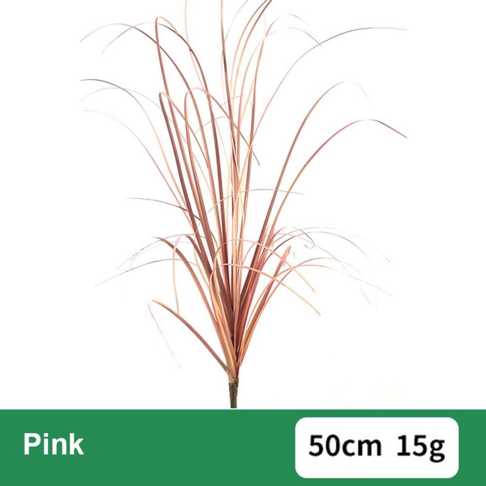 Lifelike Plastic Artificial Plant Flexible Natural Simulated Cattail 50cm Length Artificial Onion Grass Office Decor