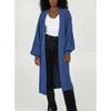 Übergroßer Strick-Cardigan-Pullover mit langen Ärmeln für Damen, Winter, lockere Passform, Übergröße, V-Ausschnitt, offene Vorderseite, langer Mantel