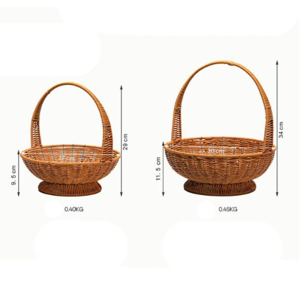 Nieuwe Multifunctionele Handgeweven Broodmand Ademend 5 Stijlen Diversen Organizer Fruitmand Opbergmand