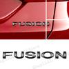 Auto Accessories Letter Emblem 3D Rear Trunk Fender ABS Plastic Silver/Black Badge Decals For Ford Fusion Logo Car Styling