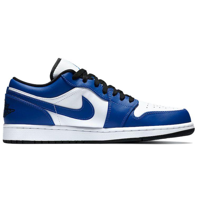 Air Jordan 1 Low Game Royal Unisex Sneakers Blue White Black 553558-124