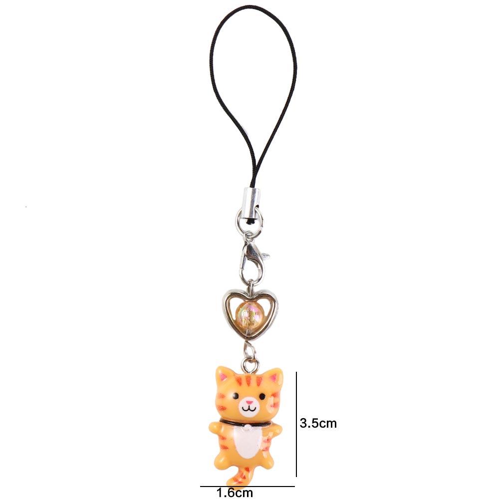 Bag Decor Cat Pendant Cat Phone Strap Cellphone Chain Anti Lost Y2K Phone Charm Keychain Key Ring Phone Lanyard Jewelry Gift