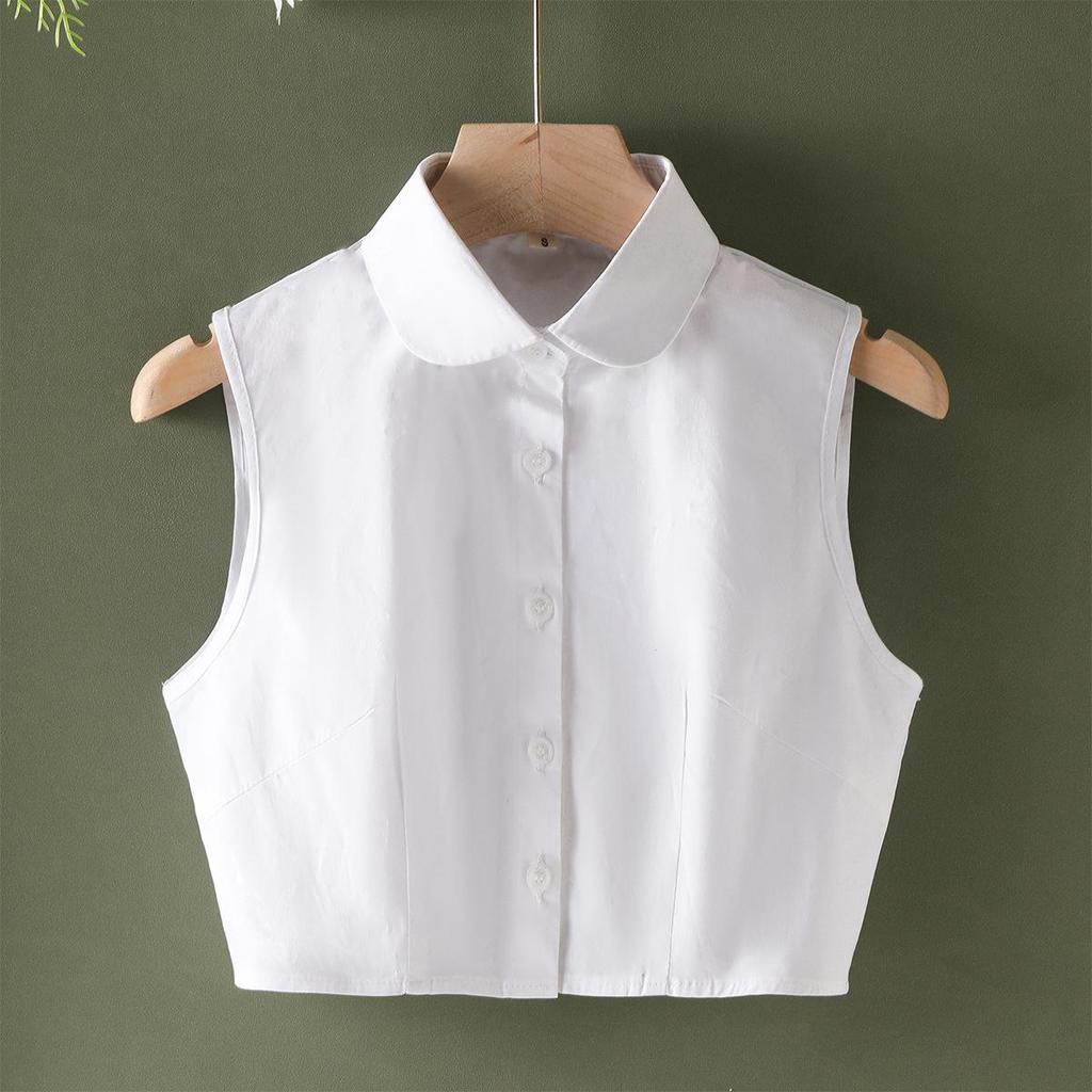 Korean Style Women's Stand-Up Collar: White Decorative Fake Collar for Autumn/Winter Sweaters