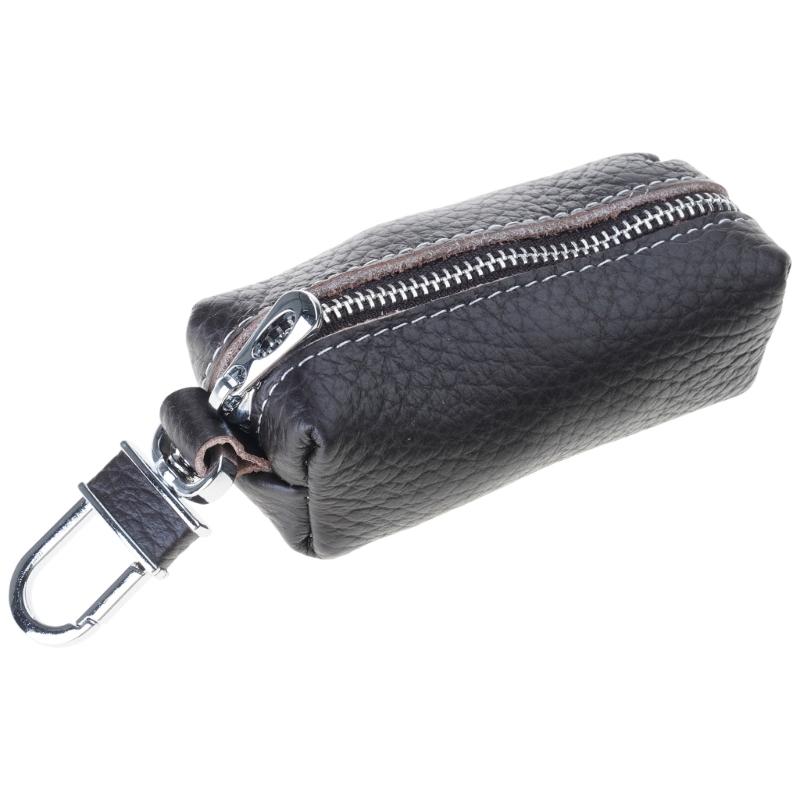 Leather Men Women Key Holder Keychain Bag Organizer Car Keys Holder Pouch Multifunctional Small Wallet Mini Purse Holder