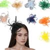 Brudhuvudbonad: Vintage Fjäderfascinator för Tebjudning, Hästkapplöpning, Dans, Festival och Evenemang