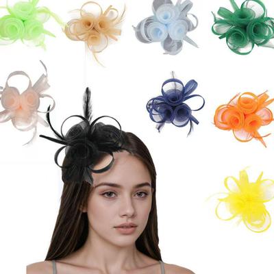 Brautschmuck: Vintage Feder-Fascinator für Teeparty, Pferderennen, Tanz, Festival und Veranstaltungen