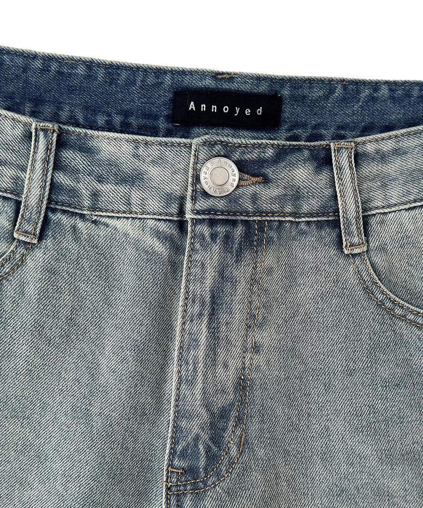 Eonoideu Basic Semi-Wide Denim Pants Lp7Du471_Indigo