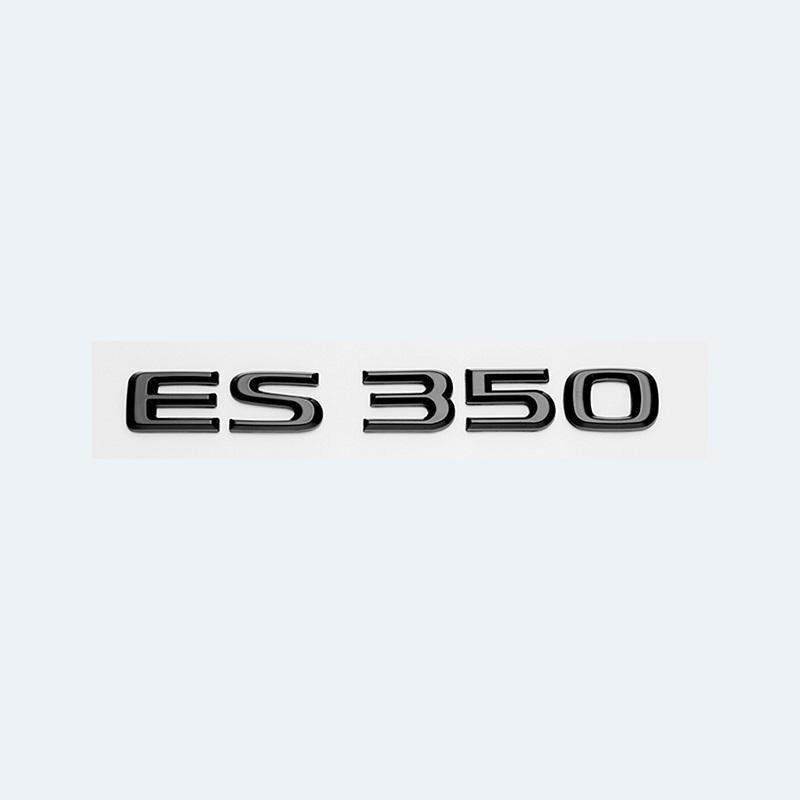 ABS-Buchstaben ES200 ES240 ES250 ES300h ES350 Glänzend Schwarzes Emblem Auto Kofferraumplakette Modifiziertes Aufgewertetes Aufkleber für Lexus ES Serie VH6