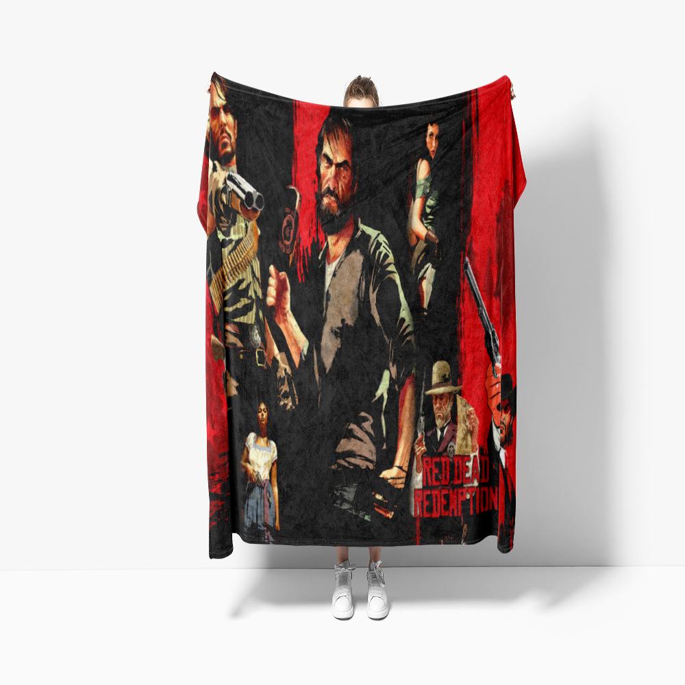 Adventure Games R-Red HD Print Blanket, For Sofa Travel Hiking Picni Bed Beding Flannel Blanket And Birthday Gift
