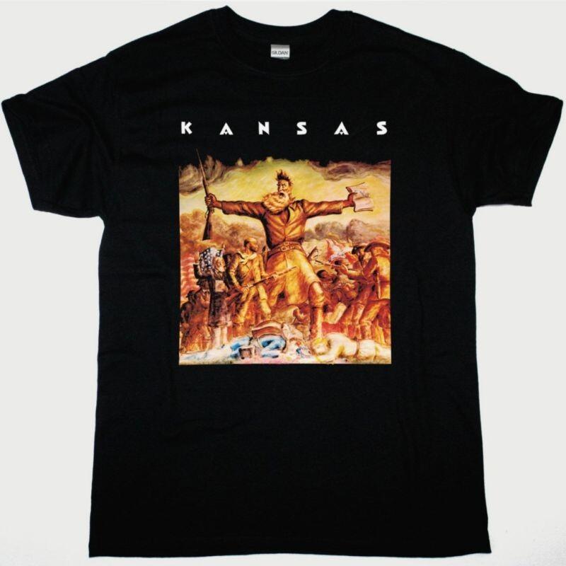 

Винтаж KANSAS Группа 1974 Тур Плотный Хлопок Черная Рубашка Все Размеры Для Мужчин SE366 Унисекс Футболка XXXXL