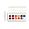 Winsor & Newton Cotman Watercolor Half Pan 12-Color Set with Water Brush (18909012)