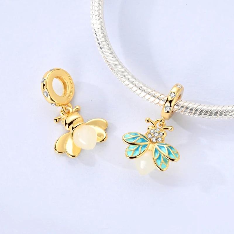 Original Copper Sun Leopard Gold Diy Charms Beads Inlaid Zircon Pendants Fit Bracelet Diy Jewelry Women Gift