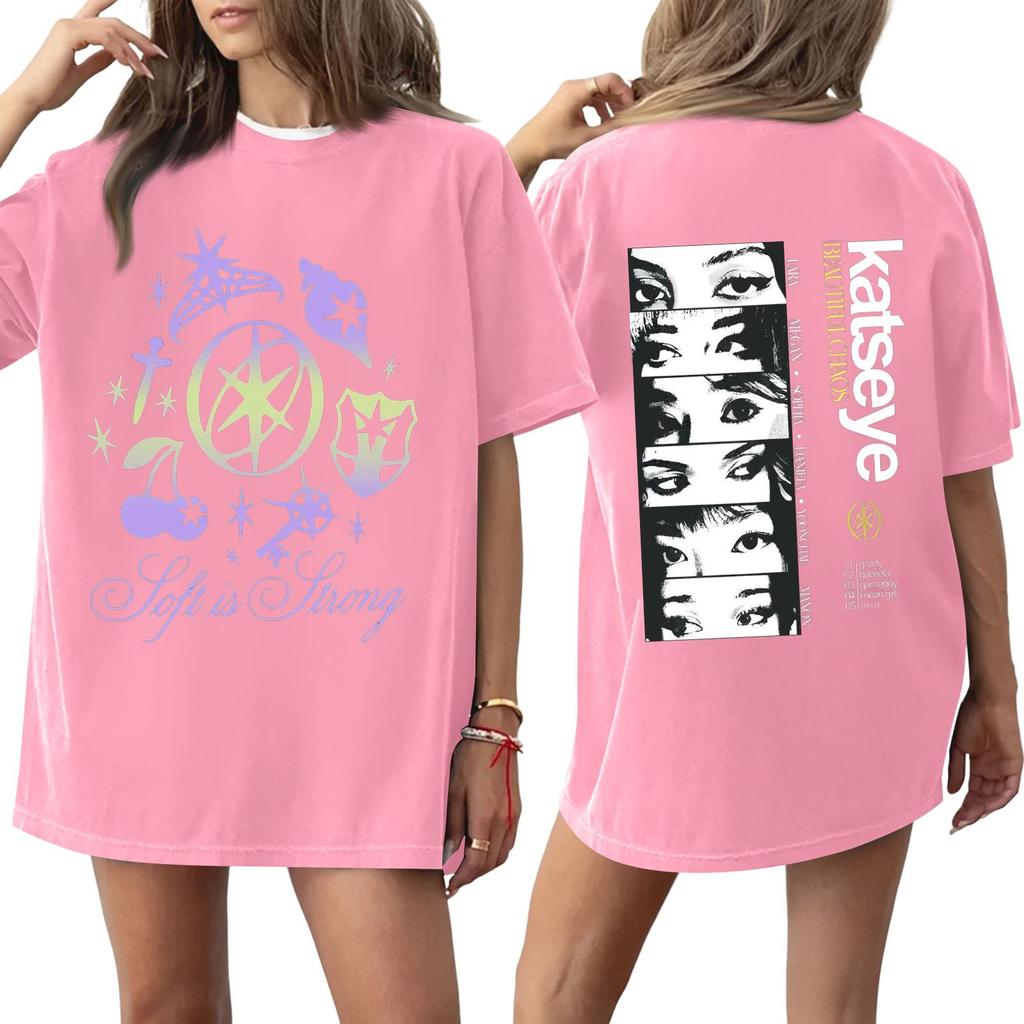 Women's Round Neck Printed Short-sleeved T-shirt Top