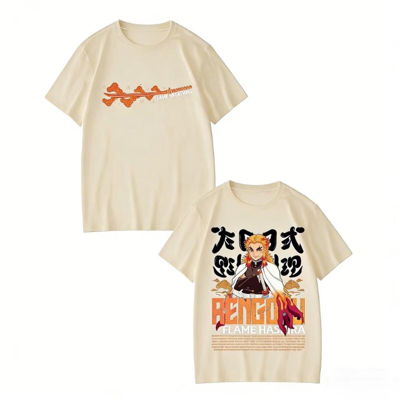 

Demon Slayer Kimetsu No Yaiba Sanemi Anime T Shirt Men Women Cotton Short Sleeve Tee 2026 Summer Graphic Print Casual Tops Y2k S