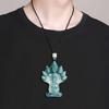 Přívěsek Naga Buddha z přírodního nefritu třídy A - Modrá voda - Unisex nefritový přívěsek