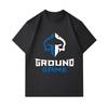 Men 100% Cotton Crew Neck Short Sleeve T-Shirt, Casual Ground Game Spartan Pattern Printed Soft Breathable Summer Daily Wear Top for Male
