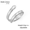 Fashion Stainless Steel Open Ring Dragonfly Irregular Geometric Finger Rings Women Jewelry Wedding Gift Wholesale