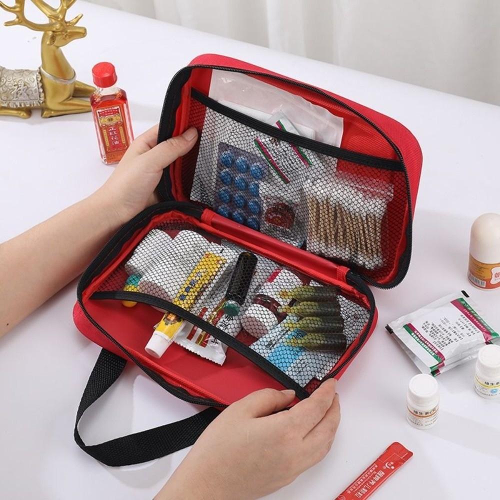 Zipper Medicine Storage Bag Large Capacity First Aid Bag Portable Medical Bag  Outdoor