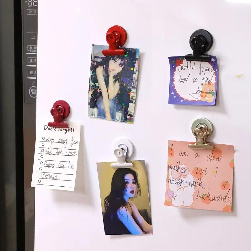 1-20x Metal Magnetic Refrigerator Clips Magnet Grip Fridge Clips Space-Saving Organization for Whiteboard Office and Home Decor