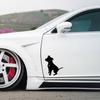 Funny Cute Pit Bull Dog Car Vehicles Body Window Vinyl Sticker Water-resistant Decals Automobiles Styling Decoration Accessories