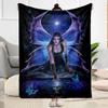 Gothic Style Blanket Soft Warm Cozy Perfect for Seaside Office Chair Four Seasons Universal Playful Design Best Holiday Gift for Friends Family