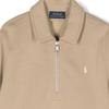 Polo Ralph Lauren Sweatshirt FW24 Solid Color Logo Embroidery Polo Neck Casual Long Sleeve Kids sweatshirt Khaki 322952467-002