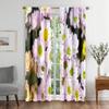Daisy Flower Blackout Curtains for The Bedroom Window Fabric Curtain for Living Room Left and Right Biparting Open High Shading