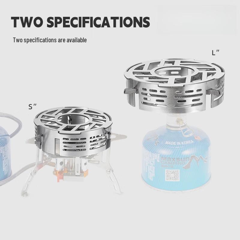 Portable Camping Stove Wind Shield with Heat Concentrator