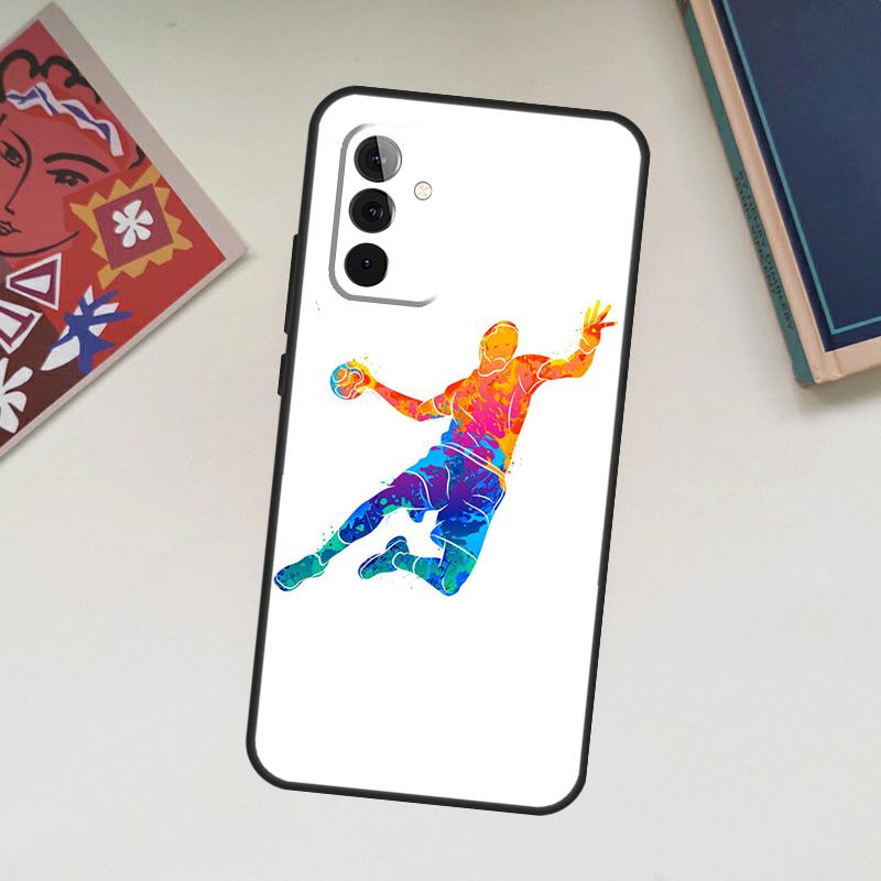 Handball Sport Case For Samsung Galaxy A13 A53 A33 A23 A06 A56 A16 A36 A55 A35 A17 A54 A34 A14 A52 A32 A15