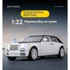 1/22 Scale Rolls Phantom Alloy Car Model Diecasts Metal Vehicles Collect Simulated Decorations Sound & Light Gifts for Kids