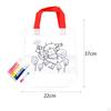 5x DIY Graffiti Bag Portable Reusable Painting Colored Toys Coloring Tote Party Goodie Bags