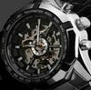 Best-Selling Men's Automatic Skeleton Watch, Stainless Steel Large Dial Luminous Design