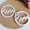 MAM Lettering Silicone Pendant Molds for Candle Soap Hanging Ornament Epoxy Resin Silicone Molds Gypsum Silicone Molds